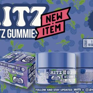 Hitz Blue Raspberry THC Gummies